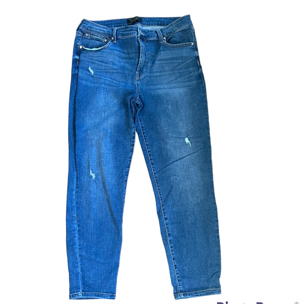 Rachel Roy Distressed High Rise Ankle Jean